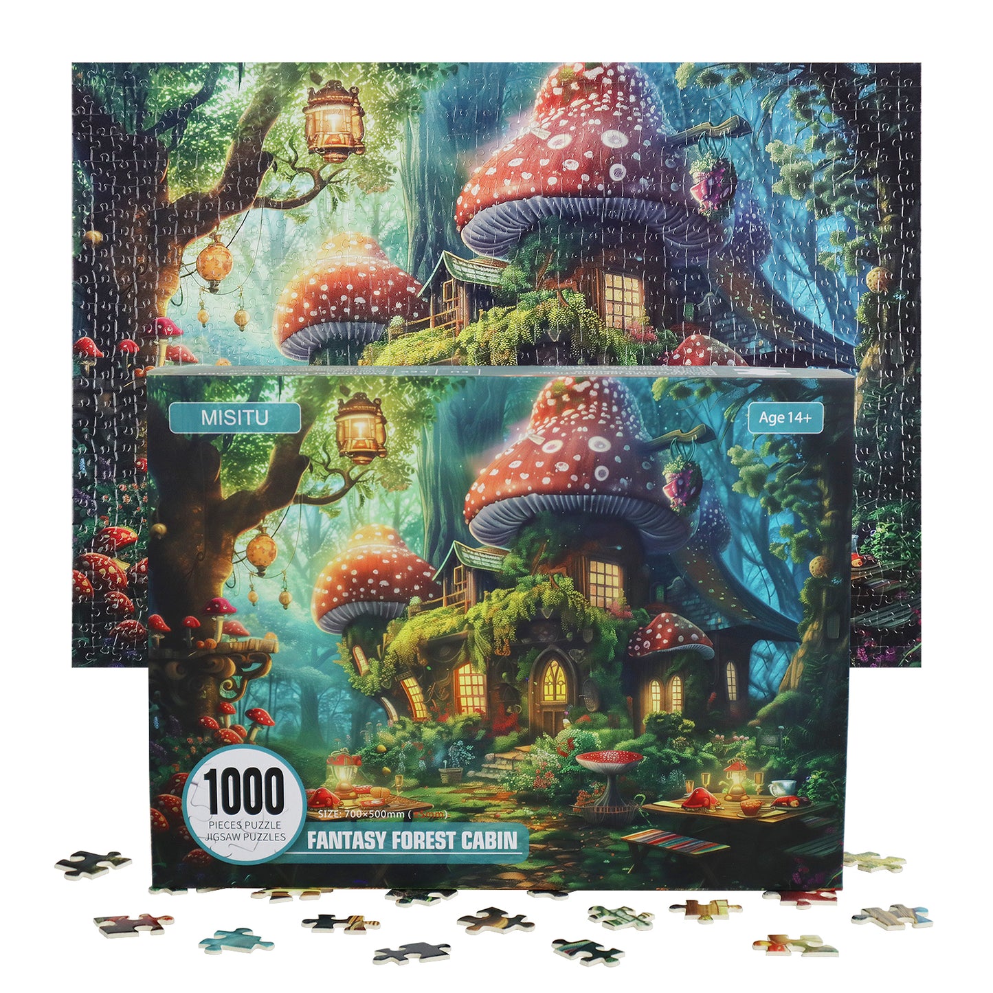 Fantasy Forest Puzzles 1000 Pieces Jigsaw Puzzles Challenge for Adults Home Decoration