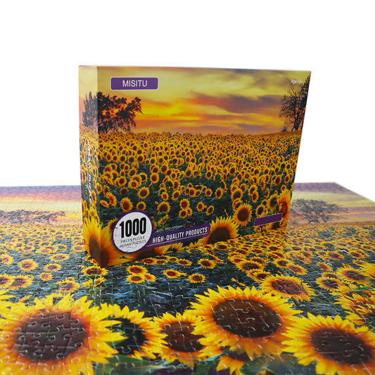 MISITU Puzzle Sunflower Jigsaw Puzzles 1000 Pieces Puzzles for Adults 28 x 20 Inches