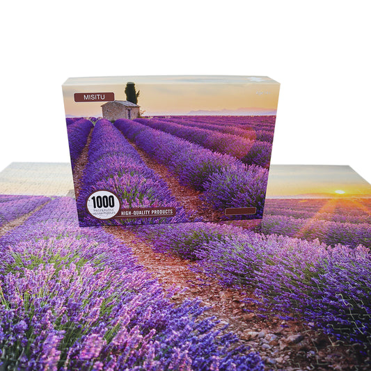 MISITU Puzzle Lavender Jigsaw Puzzles 1000 Pieces Puzzles for Adults 28 x 20 Inches